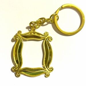 Friends Tv Show Gold Frame Keychain